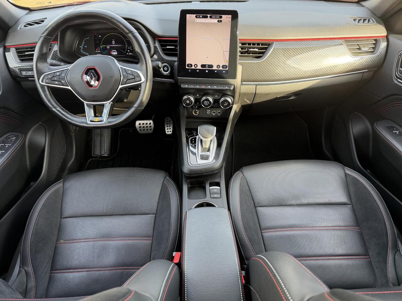 Renault Arkana 1.6 E-Tech Hybrid 145 R.S. Line / Adaptieve Cruise / Lederen Bekleding / 100 % Onderhouden / Camera / Stoel & Stuur Verwarming / Elektr. Stoelen / Dodehoek Detectie / Apple Carplay & Android Auto /