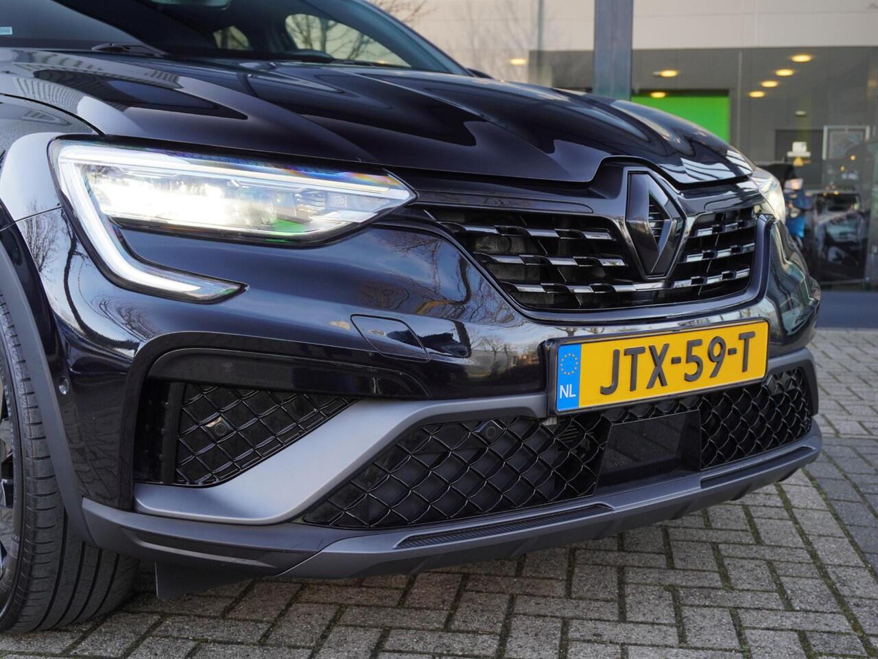 Renault Arkana 1.6 E-Tech hybrid 145 E-Tech engineered AUTOMAAT / DEALER ONDERHOUDEN / 9,3'' NAVI / LEDER / CAMERA / BLINDSPOT / PDC 360 / PRIV GLASS / ADAPT. CRUISE / STOELV. / STUURV. / CLIMATE / APPLE CARPLAY / ANDROID AUTO / 18'' LMV