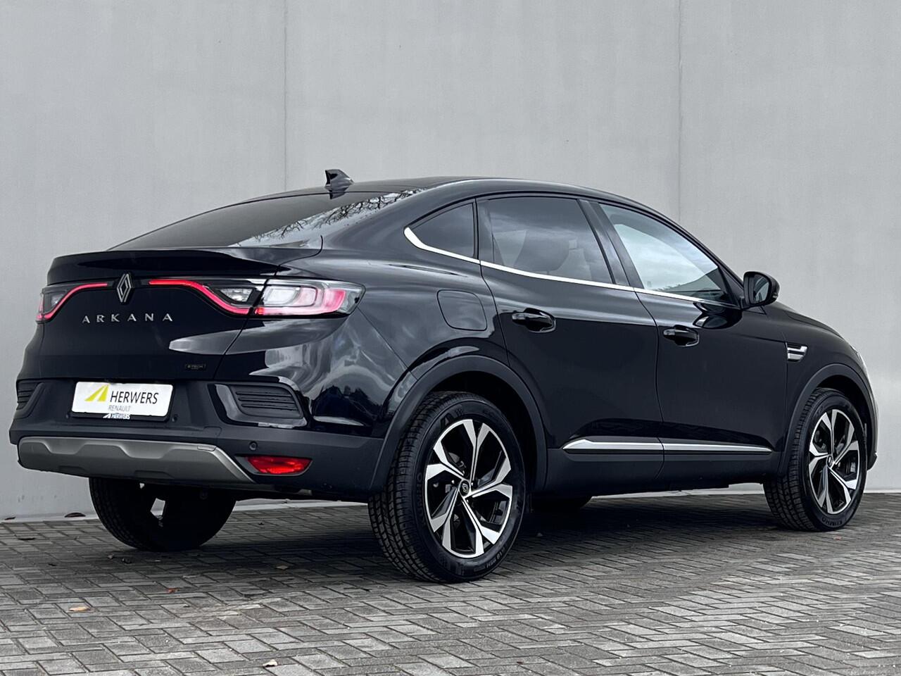 Renault Arkana 1.6 E-Tech full hybrid 145 techno Automaat / Fabrieksgarantie tot 01-2027 / Adaptieve CC / Dode hoek sensor / Climate control / Navigatie groot scherm / Apple Carplay Android / 18" LM wielen /