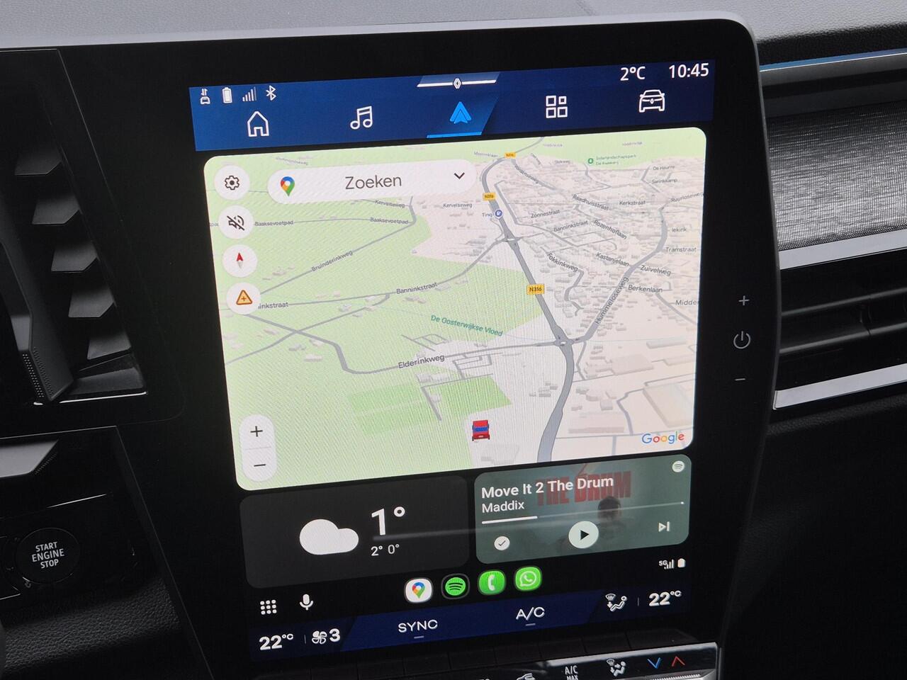 Renault Austral E-Tech full hybrid 200 techno Automaat / Fabrieksgarantie tot 04-2028 / Panoramadak / Trekgewicht 1500 kg / Pack Look / Rondomzicht camera / Apple Carplay Android Auto / Adaptief cruise control / Keyless Entry/Start / Draadloze telefoon lader /