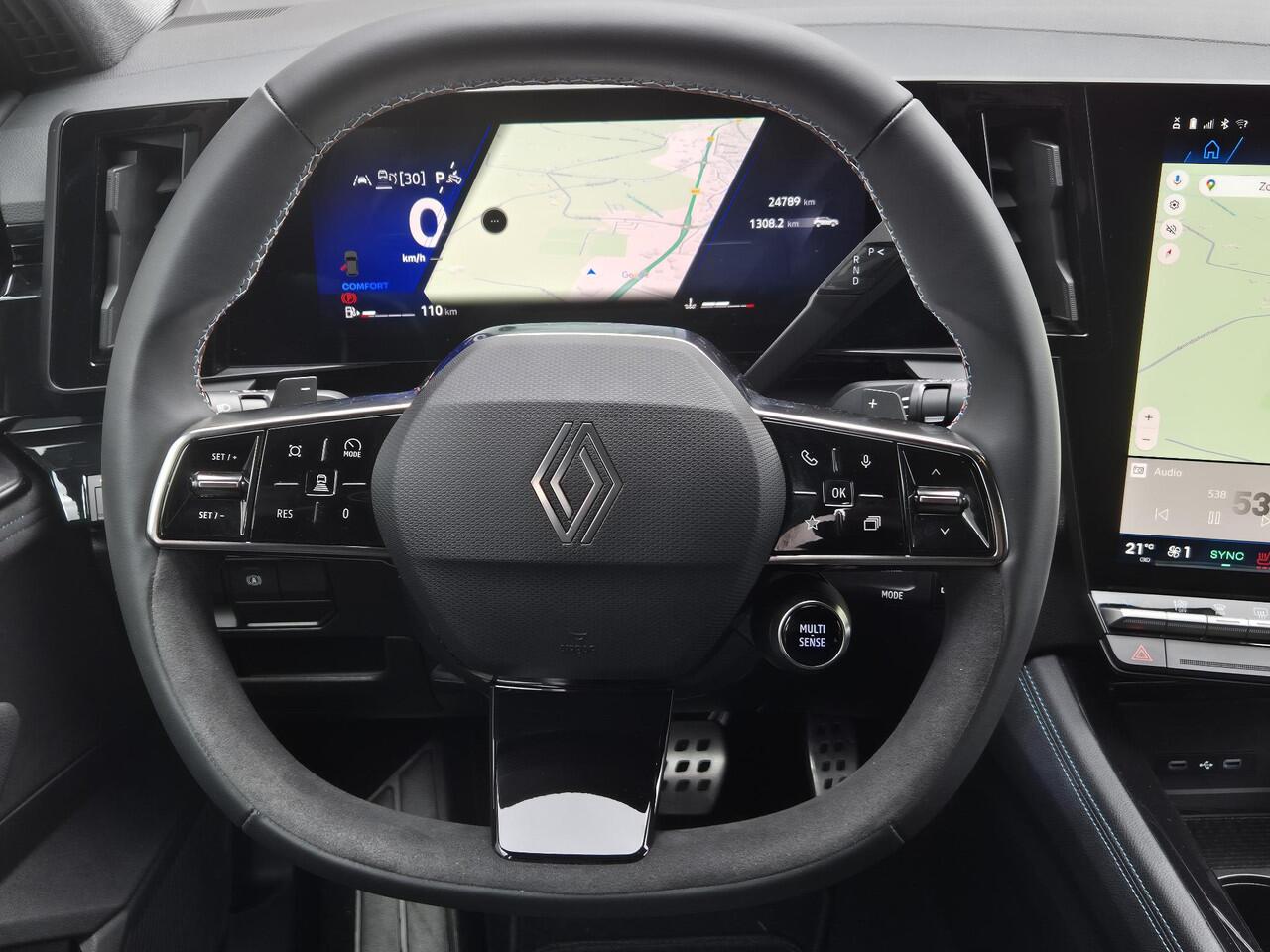 Renault Austral 1.3 mild hybrid 160 X-tronic techno esprit Alpine / Fabrieksgarantie tot 05-2027 / All season banden / Panoramadak / Trekgewicht 1800 kg / Elektrische achterklep / Adaptief cruise control / Achteruitrijcamera / Apple Carplay Android Auto /