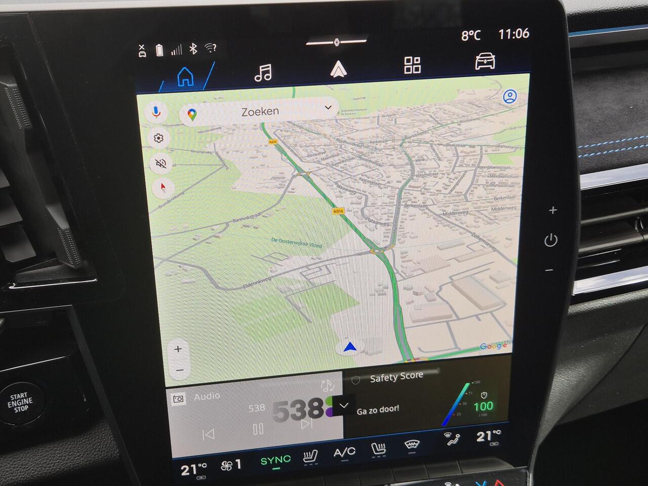 Renault Austral 1.3 mild hybrid 160 X-tronic techno esprit Alpine / Fabrieksgarantie tot 05-2027 / All season banden / Panoramadak / Trekgewicht 1800 kg / Elektrische achterklep / Adaptief cruise control / Achteruitrijcamera / Apple Carplay Android Auto /
