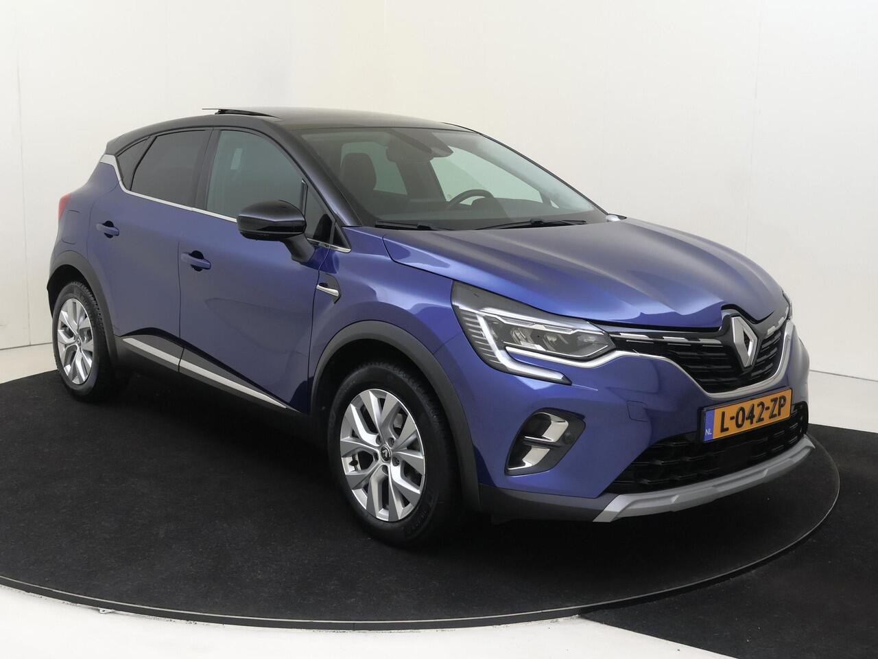 Renault CAPTUR 1.3 TCe 130 Initiale Paris Apple Carplay/Android Auto | Cruise control adaptief | Electronic climate control |LED koplampen | lichtmetalen velgen 18"| luxe lederen bekleding | navigatiesysteem full map | voorstoelen verwarmd