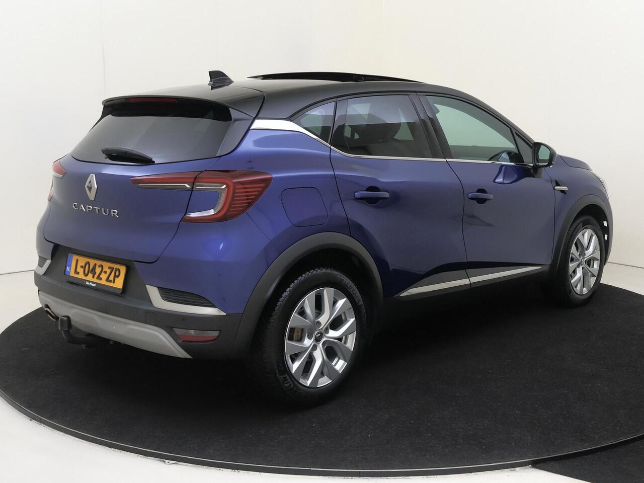 Renault CAPTUR 1.3 TCe 130 Initiale Paris Apple Carplay/Android Auto | Cruise control adaptief | Electronic climate control |LED koplampen | lichtmetalen velgen 18"| luxe lederen bekleding | navigatiesysteem full map | voorstoelen verwarmd