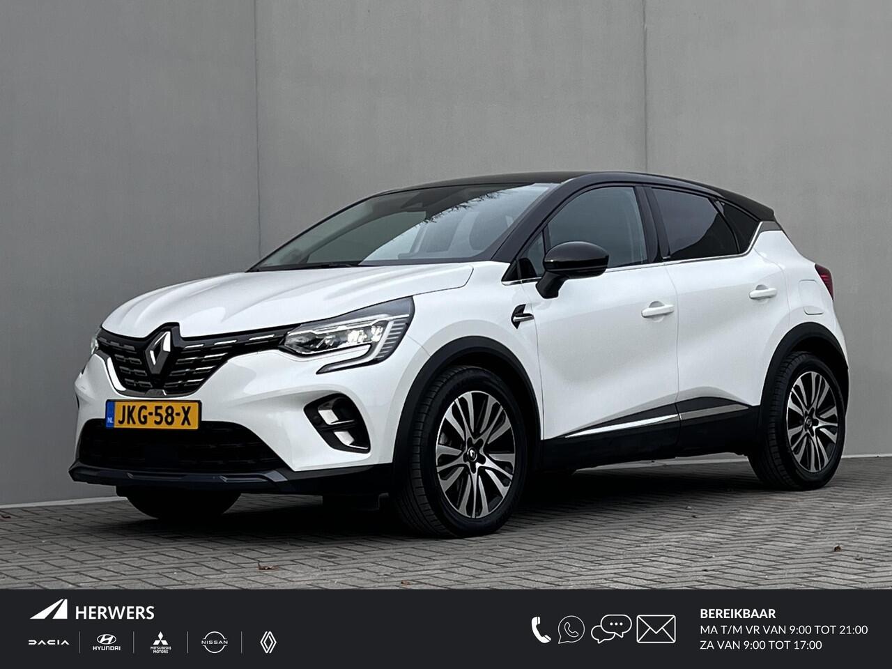 Renault CAPTUR E-TECH Plug-in 160 Hybrid Initiale Paris Automaat / Dealer onderhouden / Leder / Stuur- en stoelverwarming / Navigatie groot scherm / Apple Carplay Android / Camera / 18" LM wielen /