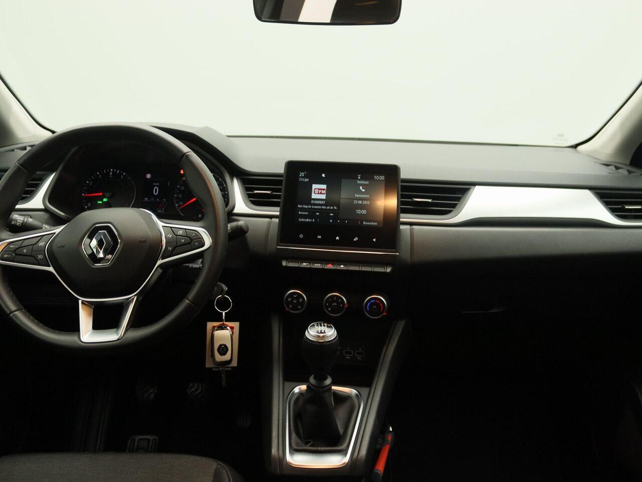 Renault CAPTUR TCe 90 Equilibre | Airco | Lane departure warning met lane keep assist | Led pure vision koplampen | Skidplates vóór en achter in zilvergrijs | Metaalkleur |