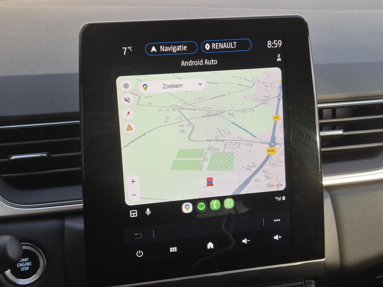 Renault CAPTUR 1.6 E-Tech Plug-in Hybrid 160 Intens Automaat / Pack parking / Stuur en Stoel verwarming / Apple Carplay Android Auto / Achteruitrijcamera / Keyless Entry/Start / Draadloze telefoon lader / Cruise control / Navigatie /