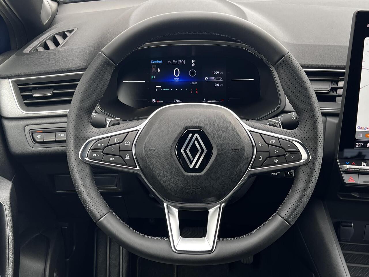 Renault CAPTUR 1.3 mild hybrid 160 techno automaat / Facelift model / Zo goed als nieuw / Trekgewicht 1.200 kg / Groot Scherm / Stuur- en stoelverwarming / Adapt. CC / Navigatie via Apple Carplay Android Auto / 18"LM wielen /