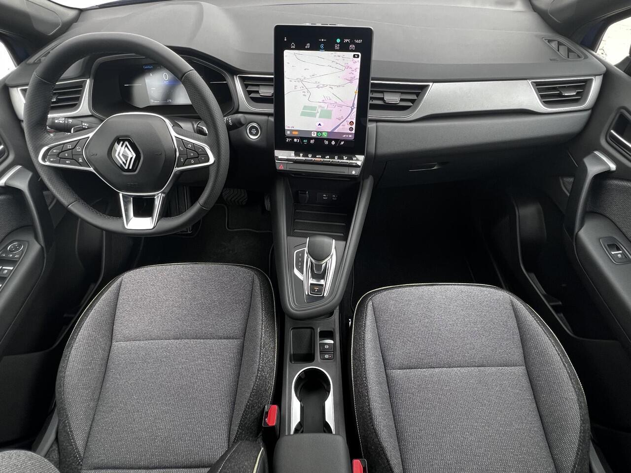 Renault CAPTUR 1.3 mild hybrid 160 techno automaat / Facelift model / Zo goed als nieuw / Trekgewicht 1.200 kg / Groot Scherm / Stuur- en stoelverwarming / Adapt. CC / Navigatie via Apple Carplay Android Auto / 18"LM wielen /