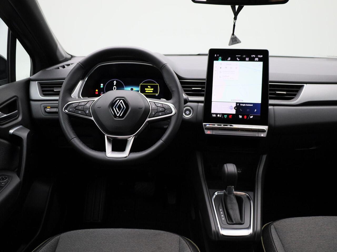 Renault CAPTUR mild hybrid 160 EDC Automaat Techno | EASY LINK navigatiesysteem met 9,3" touchscreen | Pack Comfort met stoel- en stuurverwarming | Parkeersensoren met camera | Adaptive Cruise Control | Two-tone metaalkleur |