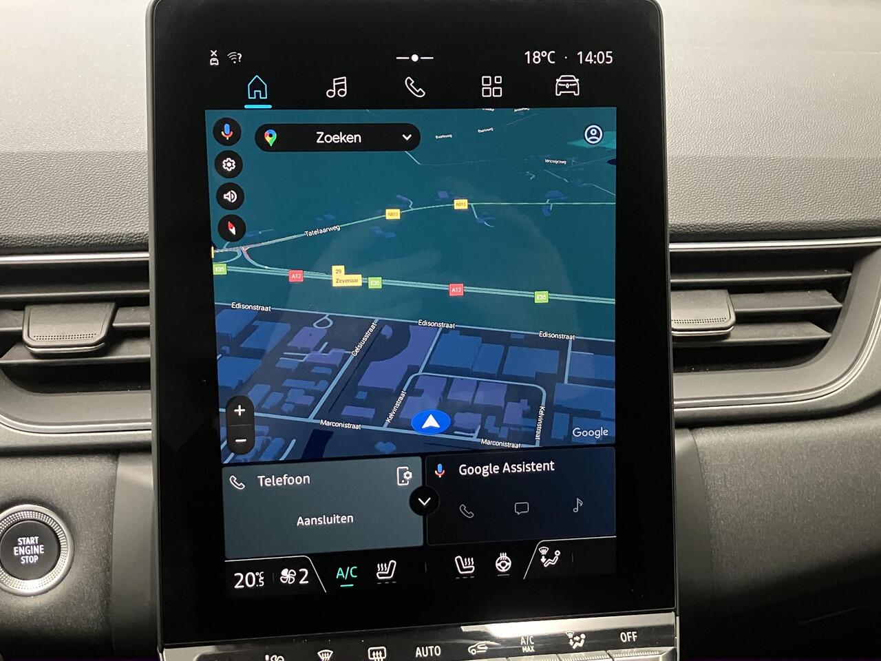 Renault CAPTUR 1.3 mild hybrid 140 techno / 1200 KG Trekgewicht / Stoel- en Stuurverwarming / Google Maps Navigatie / Camera / Climate Control / Cruise Control /