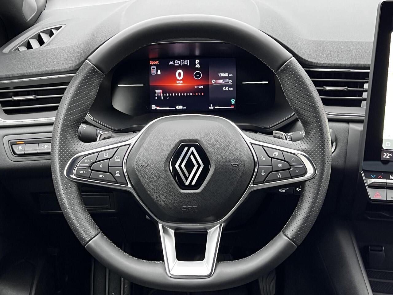 Renault CAPTUR 1.3 mild hybrid 160 techno / Fabrieksgarantie tot 04-2027 / Stuur- en stoelverwarming / Navigatie / Achteruitrijcamera / Apple Carplay Android / 18" LM wielen /