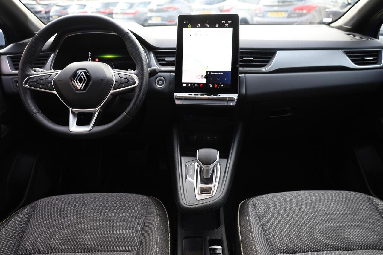 Renault CAPTUR 1.3 mild hybrid 160 techno CAMERA STUUR+STOELVERW. SFEERVERLICHTING CARPLAY NAVI ACC DAB STUURFLIPPERS PDC CLIMA 18"LMV ENZ!