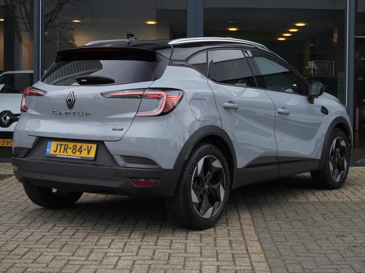 Renault CAPTUR 1.6 E-Tech full hybrid 145 techno AUTOMAAT / 9.000KM / NAVI / 360 CAMERA / PDC 360 / CRUISE / CLIMATE / KEYLESS / RESERVEWIEL / PRIVACY GLASS / APPLE CARPLAY / ANDROID AUTO / 18'' LMV