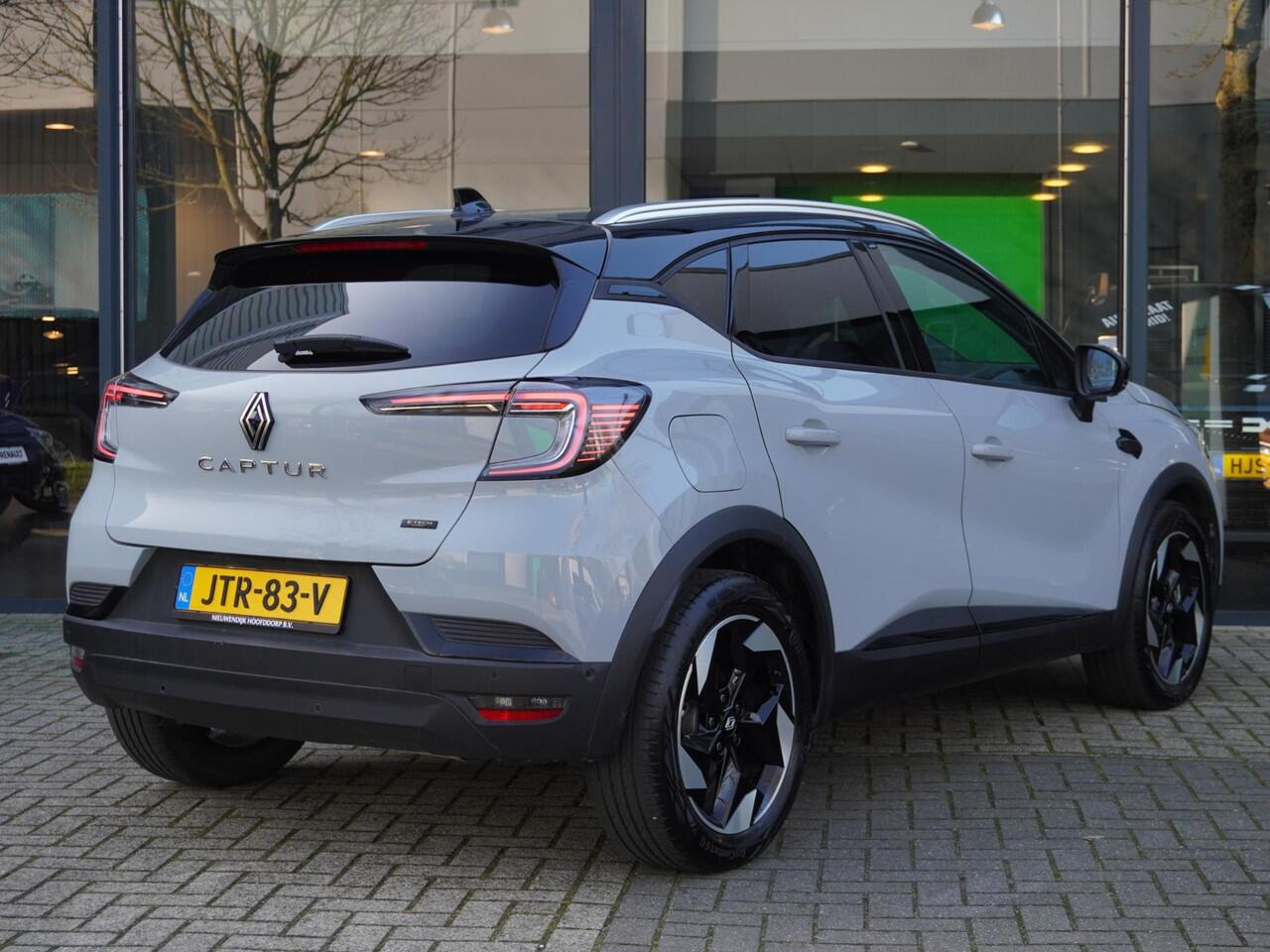 Renault CAPTUR 1.6 E-Tech full hybrid 145 techno AUTOMAAT / 10.000KM / NAVI / 360 CAMERA / PDC 360 / CRUISE / CLIMATE / KEYLESS / RESERVEWIEL / PRIVACY GLASS / APPLE CARPLAY / ANDROID AUTO / 18'' LMV