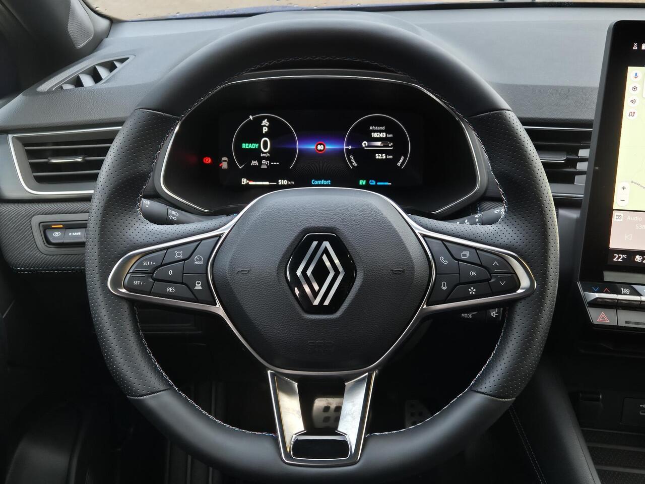 Renault CAPTUR 1.6 E-Tech full hybrid 145 esprit Alpine Automaat / Fabrieksgarantie tot 05-2027 / Glazen Schuif- en Kanteldak / Adaptief Cruise Control / Achteruitrijcamera / Draadloze Telefoon Lader / Apple Carplay & Android Auto /