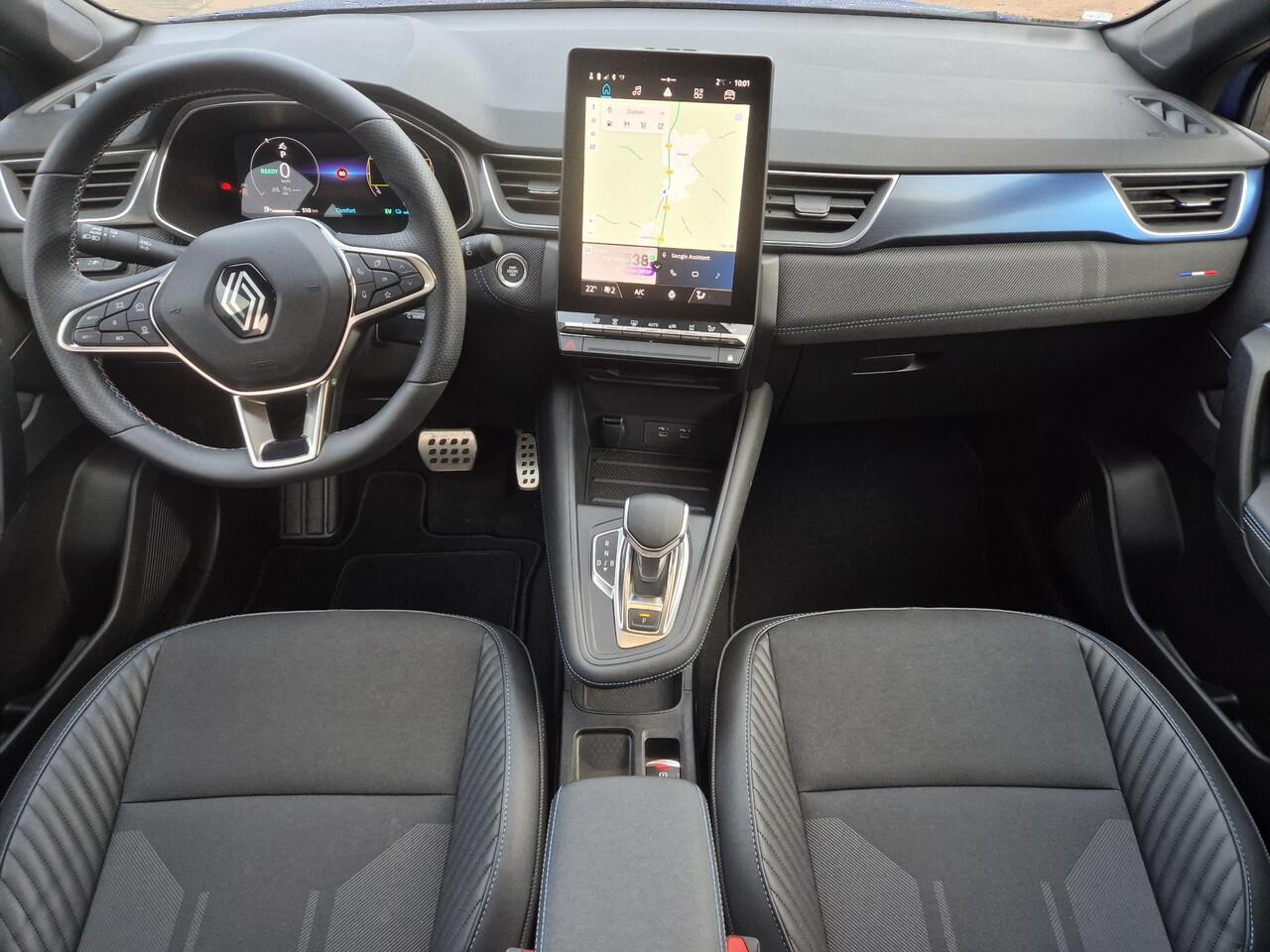 Renault CAPTUR 1.6 E-Tech full hybrid 145 esprit Alpine Automaat / Fabrieksgarantie tot 05-2027 / Glazen Schuif- en Kanteldak / Adaptief Cruise Control / Achteruitrijcamera / Draadloze Telefoon Lader / Apple Carplay & Android Auto /
