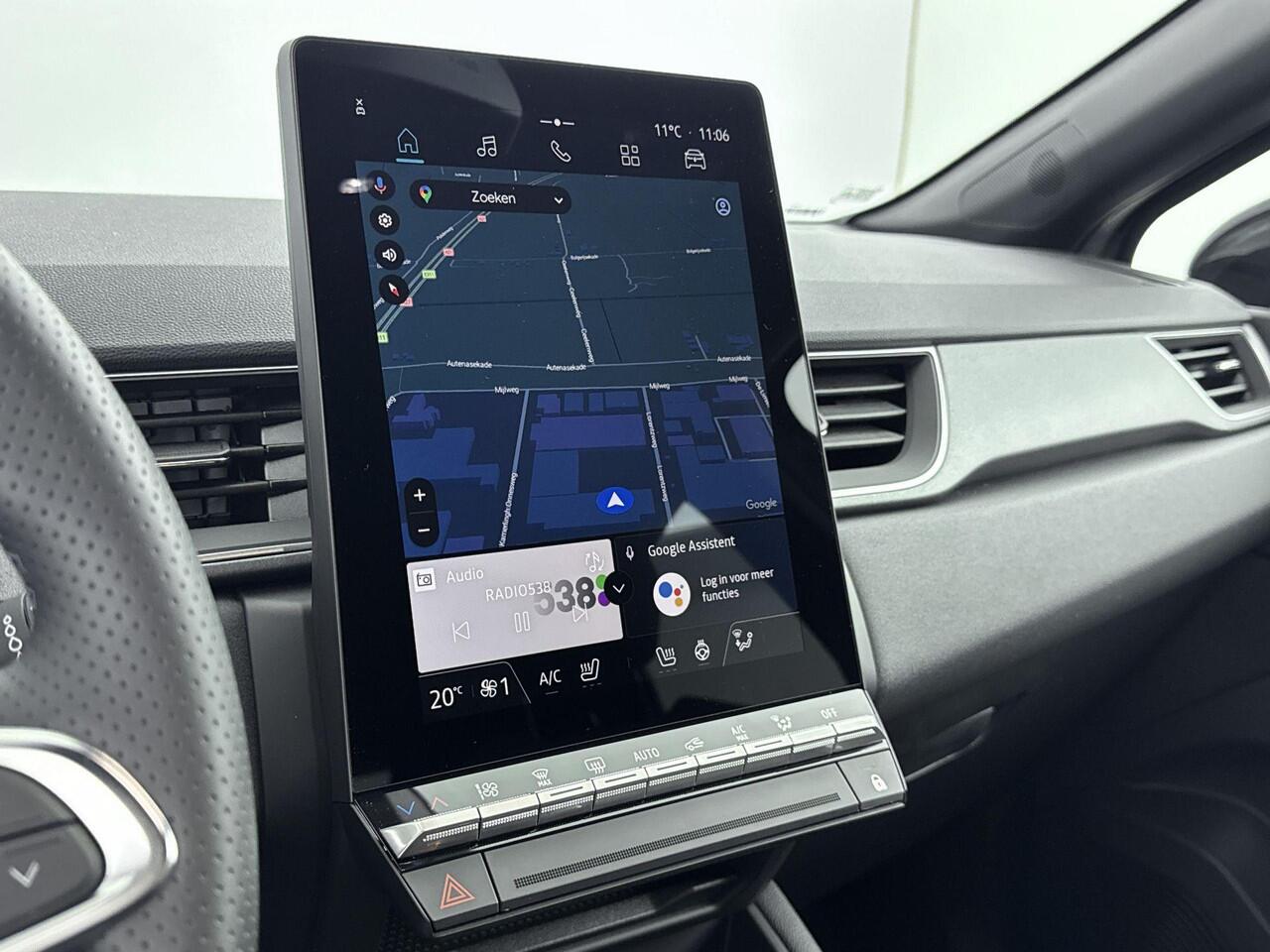 Renault CAPTUR 1.6 E-Tech full hybrid 145Pk techno | Google Navigatie | Apple & Android Carplay | 360 Camera | Parkeersensoren Voor & Achter | Adaptieve Cruise Control | Keyless Entry | Climate Control | Licht & Regensensor |