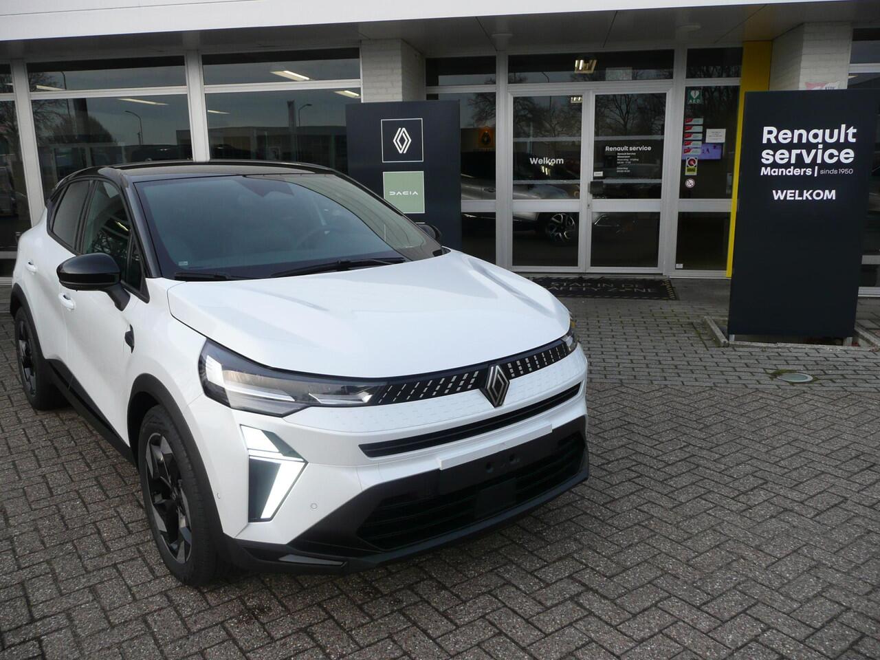 Renault CAPTUR 1.8 E-Tech full hybrid 160 TECHNO/ ADAPTIVE CRUISE / PARK ASSIST V+A MET CAMERA/ RESERVE WIEL/ TWO-TONE WIT/ZILVER PARELMOER/ ETC... RIJKLAAR!