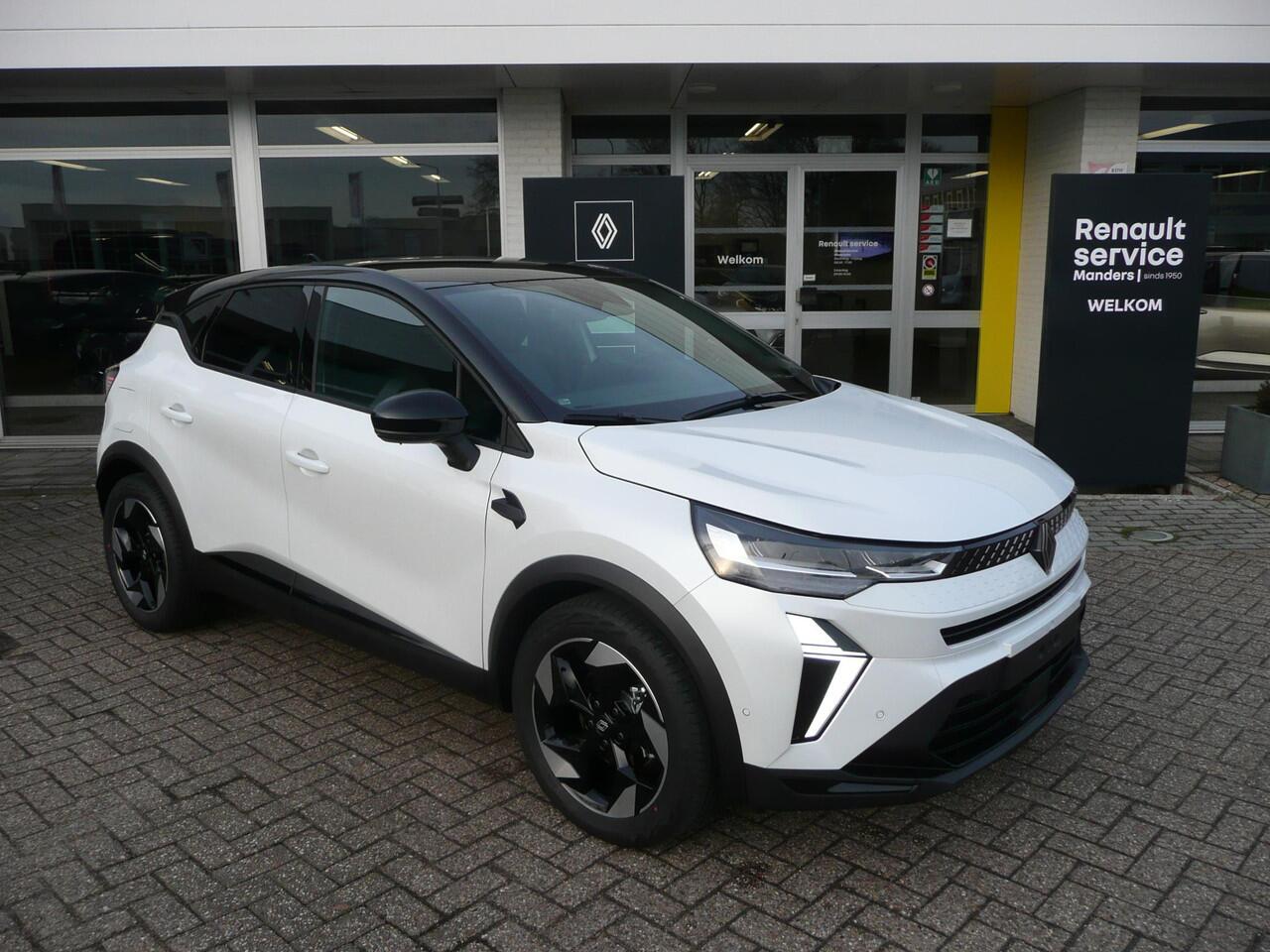 Renault CAPTUR 1.8 E-Tech full hybrid 160 TECHNO/ ADAPTIVE CRUISE / PARK ASSIST V+A MET CAMERA/ RESERVE WIEL/ TWO-TONE WIT/ZILVER PARELMOER/ ETC... RIJKLAAR!