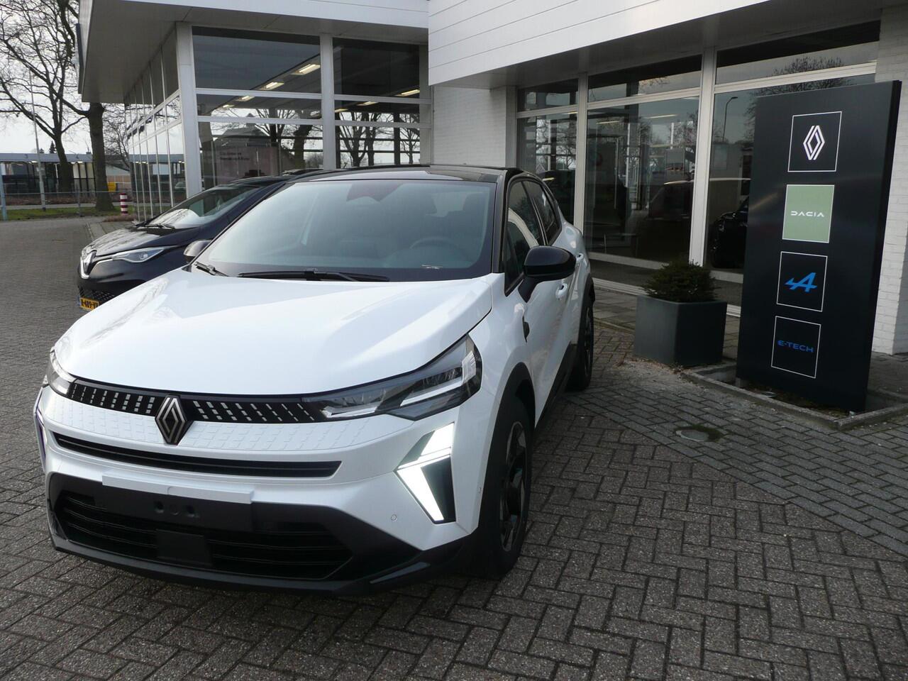 Renault CAPTUR 1.8 E-Tech full hybrid 160 TECHNO/ ADAPTIVE CRUISE / PARK ASSIST V+A MET CAMERA/ RESERVE WIEL/ TWO-TONE WIT/ZILVER PARELMOER/ ETC... RIJKLAAR!
