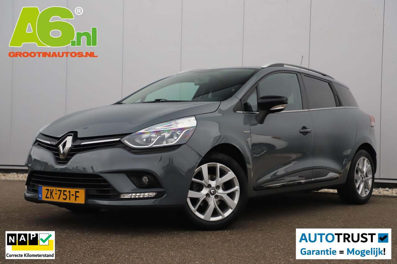 Renault CLIO Estate 0.9 TCe Limited Nardo Grey 16 inch LMV Keyless Navigatie Carplay Airco Cruise Control
