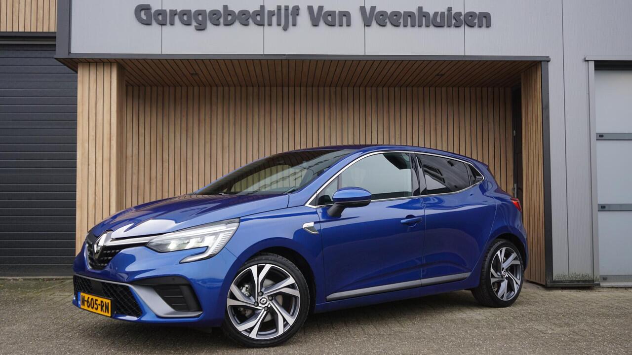 Renault CLIO 1.6 E-Tech Hybrid 140pk R.S. Line Navi 17inch LM Sporstoelen LED *NL auto* IronBlauw Metallic *1e Eigenaar* 68295km!