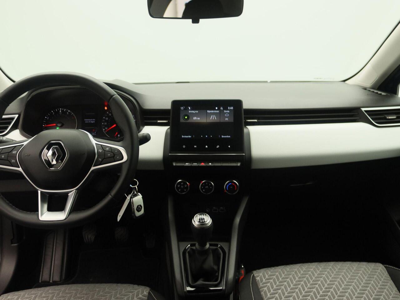 Renault CLIO TCe 90 Evolution | Easy Link multimedia met Apple CarPlay & Android Auto | Handbediende airco | Lichtmetalen wielen 16" 'Ediris' met zwarte inleg | Metaalkleur |