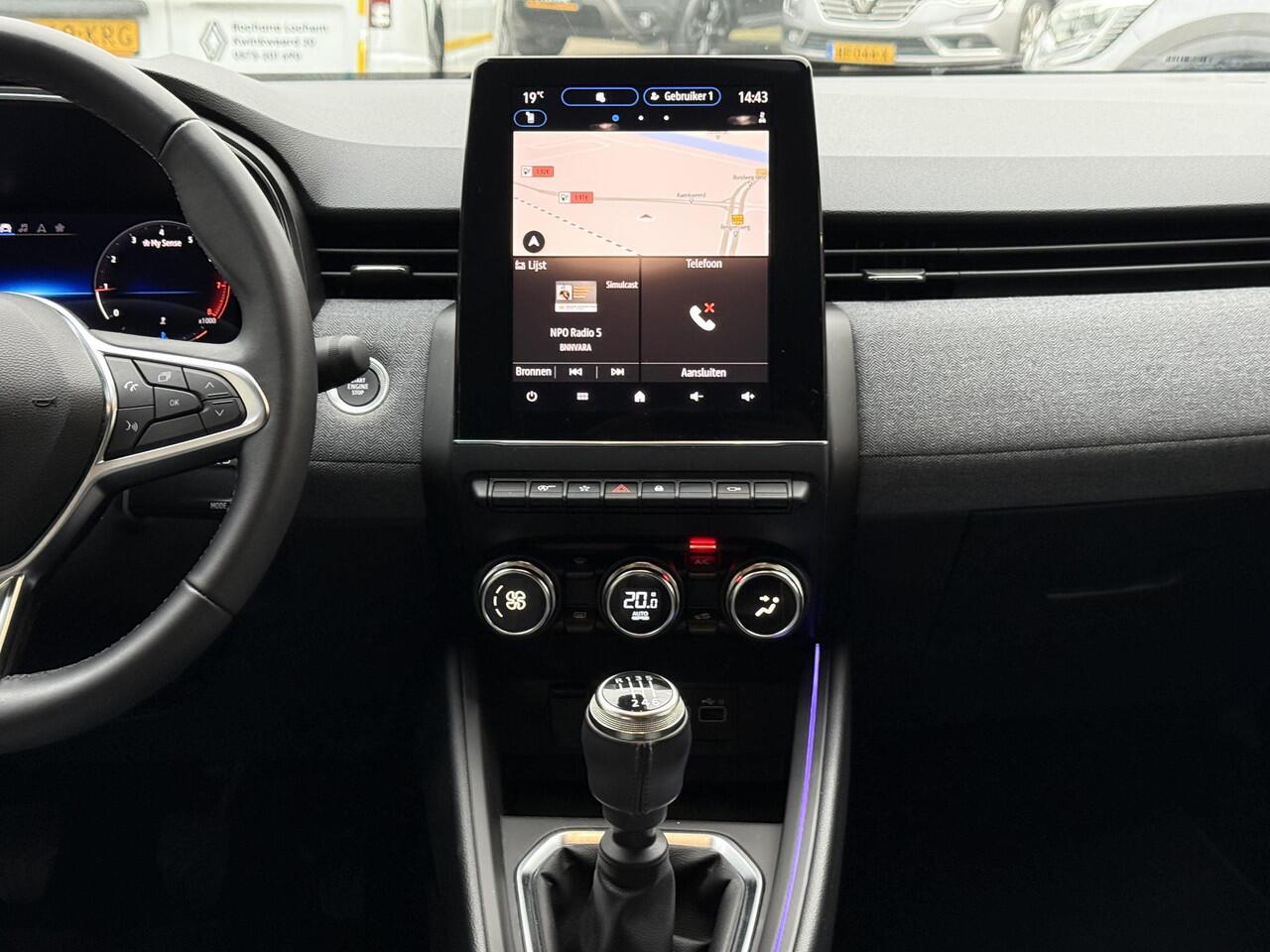 Renault CLIO 1.0 TCe 90 GPF techno | NAP | 360 Graden Camera | Navi groot | DAB | Climate Control | Key-less |