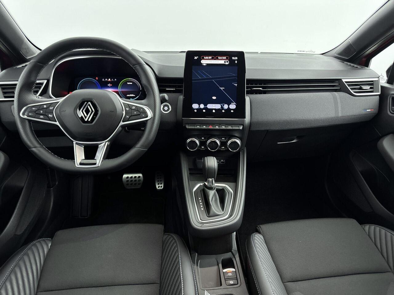 Renault CLIO 1.6 E-Tech Full Hybrid 145Pk esprit Alpine | Draadloze Apple & Android Carplay | Parkeersensoren Voor & Achter | 360 Camera | Multi Sense | Privacy Glass | Lichtmetalen Velgen | Privacy Glass | All Season Banden |