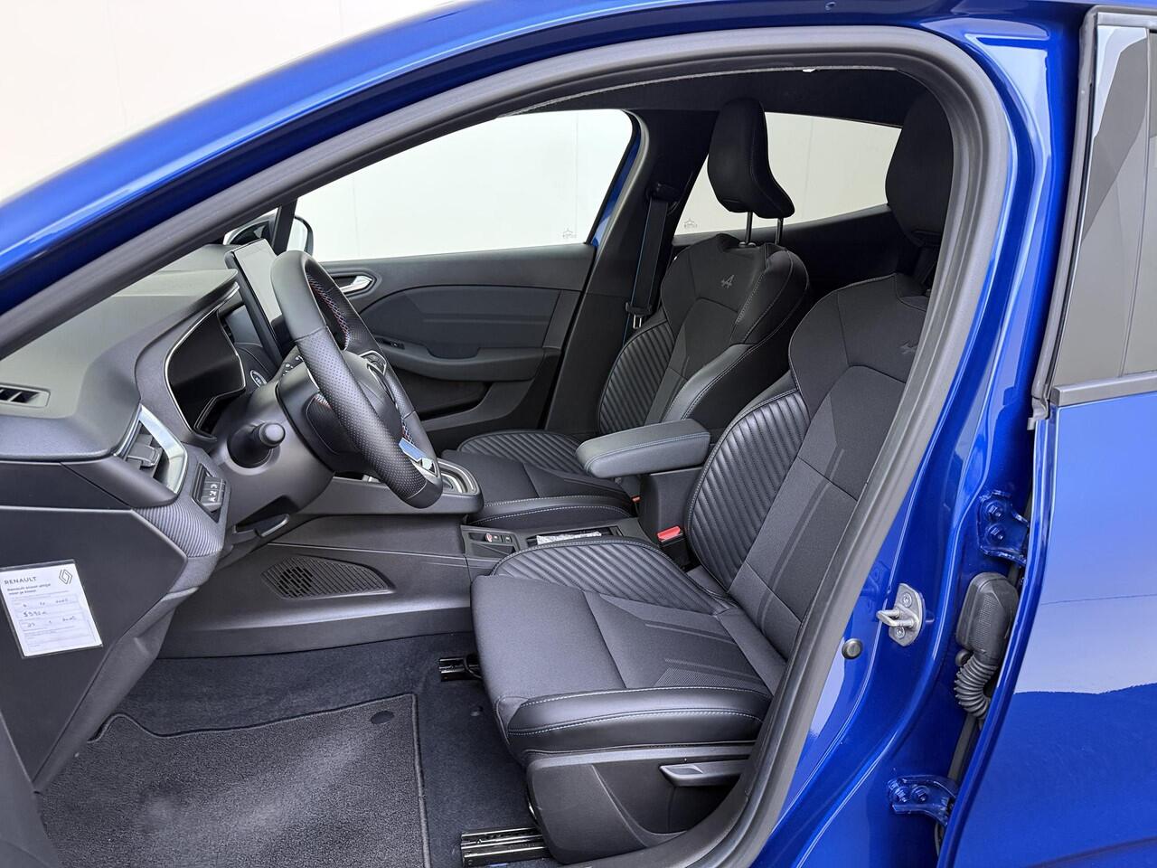 Renault CLIO 1.6 E-Tech Full Hybrid 145 esprit Alpine | Pack City Premium | Pack Premium Sound BOSE | Apple Carplay/Android | cruise control adaptief met Stop&Go en stuurhulp | dodehoek detectie | electronic climate control | lederen interieurdelen | lederen/stof bekl