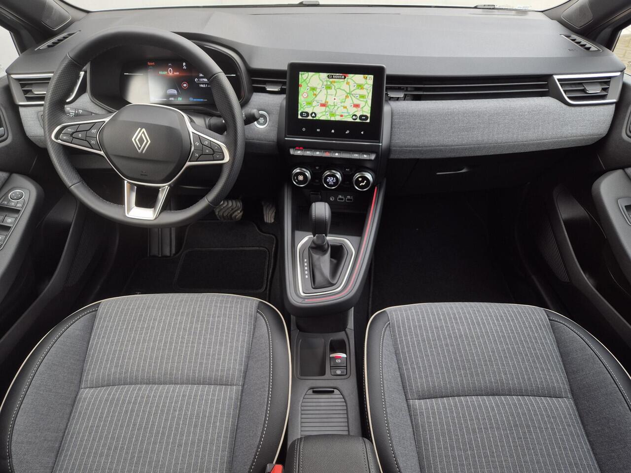 Renault CLIO 1.6 E-Tech Full Hybrid 145 Techno Automaat / Fabrieksgarantie tot 04-2027 / All Season Banden / 360 Graden Camera / Stoel & Stuurverwarming / Apple Carplay & Android Auto / Cruise Control / Draadloze Telefoon Lader /