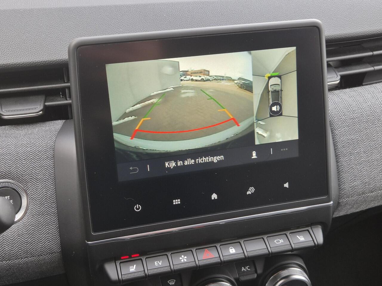 Renault CLIO 1.6 E-Tech Full Hybrid 145 Techno Automaat / Fabrieksgarantie tot 04-2027 / All Season Banden / 360 Graden Camera / Stoel & Stuurverwarming / Apple Carplay & Android Auto / Cruise Control / Draadloze Telefoon Lader /