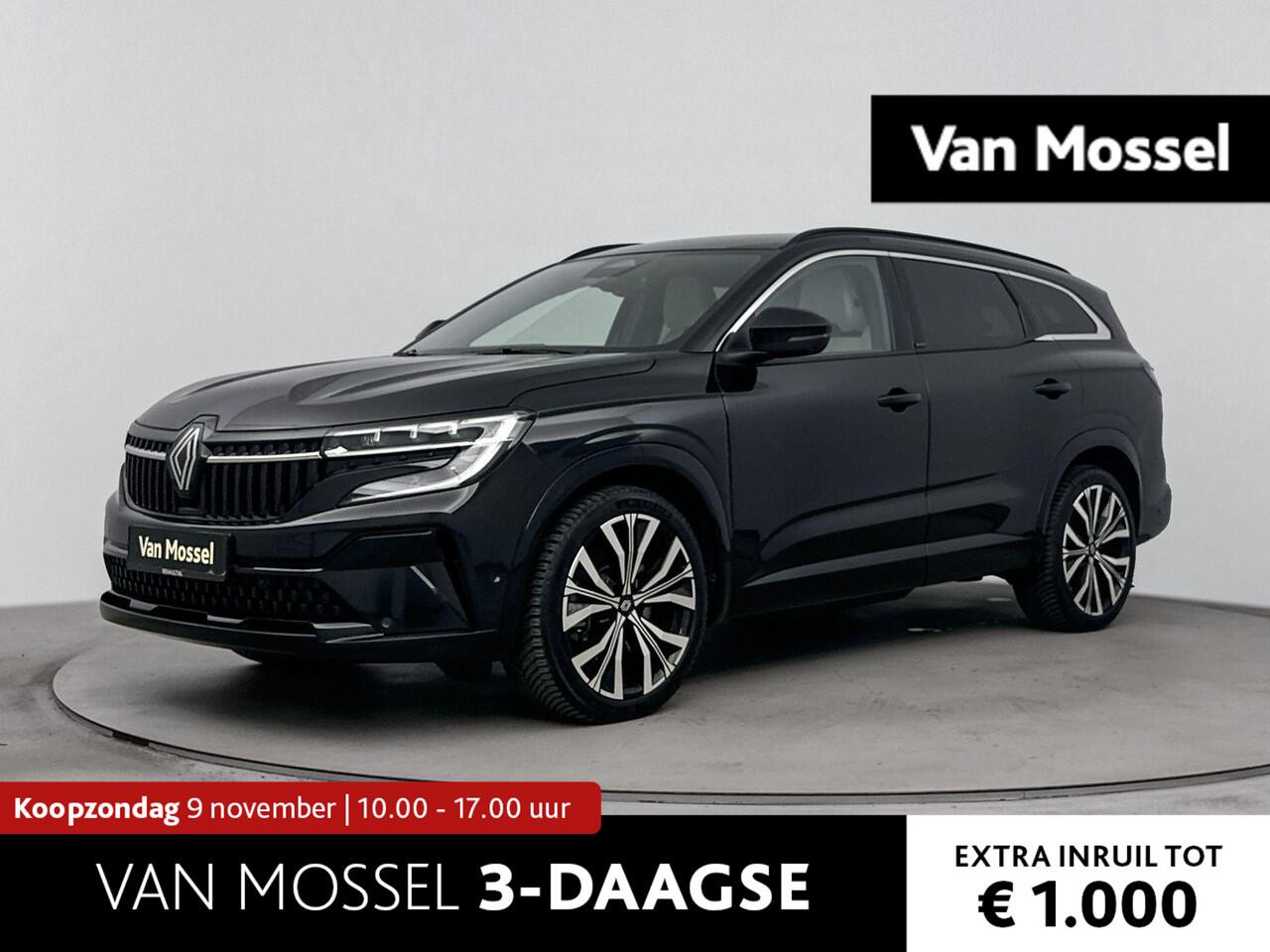 Renault ESPACE E-Tech full hybrid 200Pk iconic 7p. Automaat | Navigatie | Climate Control | Cruise Control Adaptief | 4Control | Apple Carplay/Android Auto | Stoel - en Stuur en Voorruitverwarming | Harman Kardon Premium Sound | Lederen Bekleding 'Initiale Paris' in G