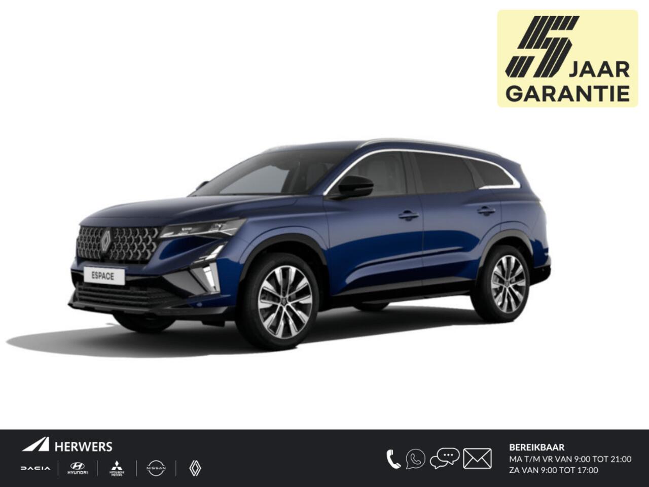 Renault ESPACE E-Tech full hybrid 200 techno 7p. / Nieuw Te Bestellen /