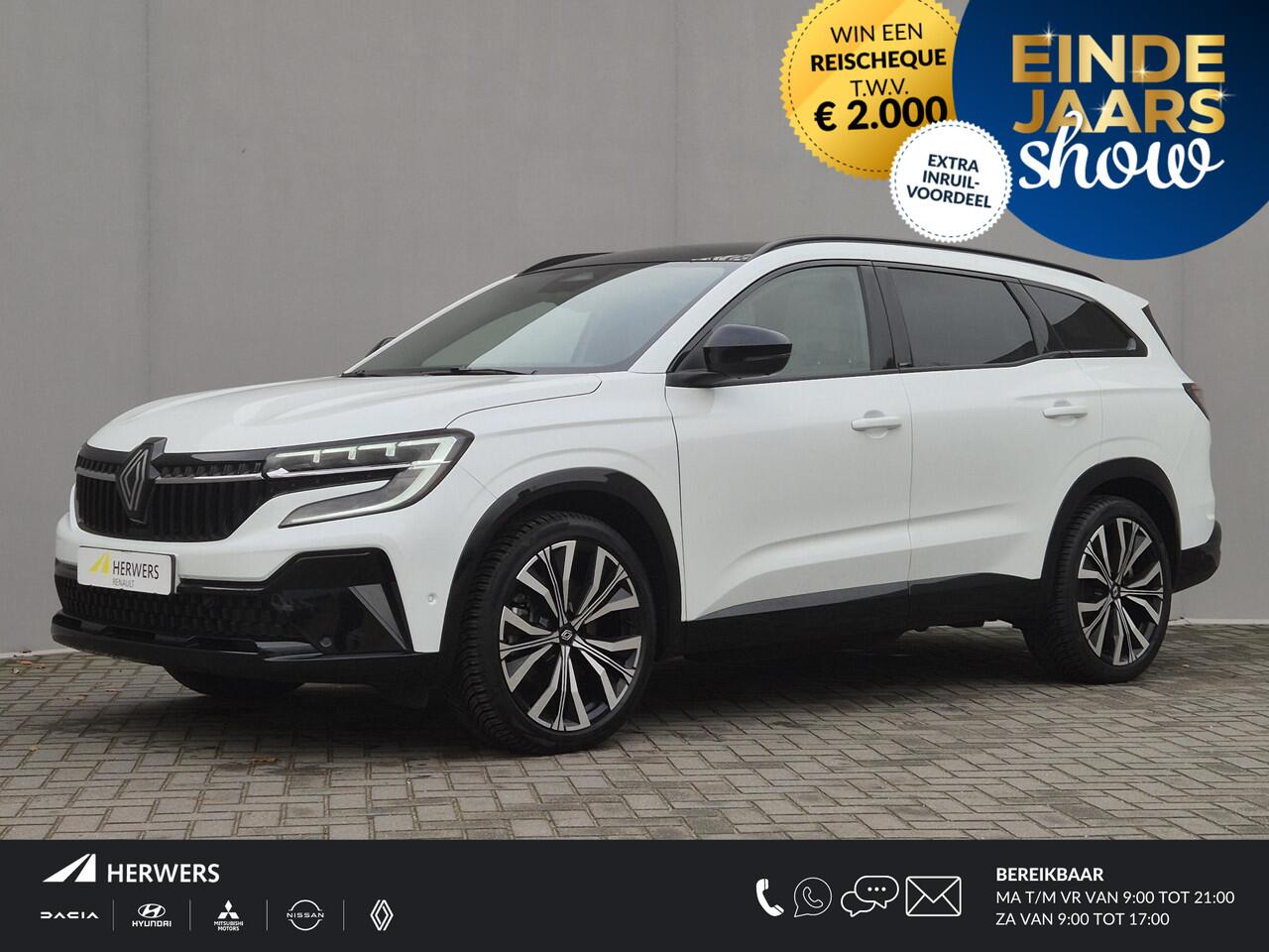 Renault ESPACE E-Tech full hybrid 200 iconic 7p. Automaat / 7 Persoons / /Dealer onderhouden / Fabrieksgarantie tot 02-2027 / Pack Harman Kardon premium sound / Pack Advanced Drive Assist / Trekgewicht 1500 kg / Allseason banden / HUD / Panoramadak /