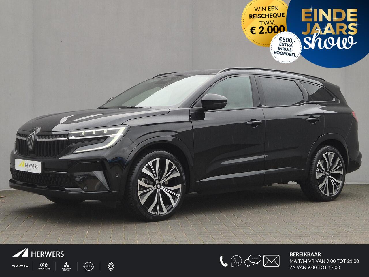 Renault ESPACE E-Tech full hybrid 200 iconic 7p. Automaat / 7 Persoons / Fabrieksgarantie tot 02-2027 / Dealer onderhouden / Allseason banden / Pack Harman Kardon premium sound / Pack Advanced Drive Assist / Panoramadak / Elektrische achterklep /