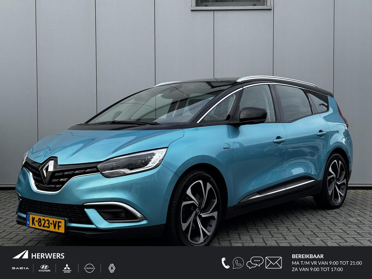 Renault GRAND SCENIC 1.3 TCe Intens 7 persoons! / Trekhaak 1.500 KG Trekgewicht / Adaptieve Cruise Control / Navigatie / Climate Control / Stoelverwarming / Parkeersensoren Voor + Achter / Achteruitrijcamera / 20 Inch Lichtmetalen Velgen /