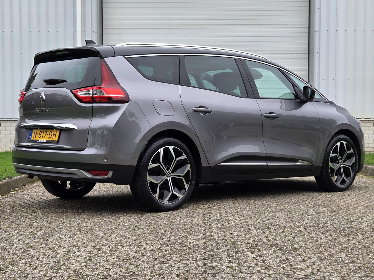 Renault GRAND SCENIC 1.3 TCe Intens 160 PK Automaat / 1e Eigenaar / Dealer Onderhouden / Lederen Bekleding met Elektrische Stoelen / Adaptief Cruise Control / Head Up Display / Bose Audio / Stoelverwarming / Dode Hoek Detectie / Achteruitrijcamera / Z.G.A.N. WINTERSET LM 7 / 
