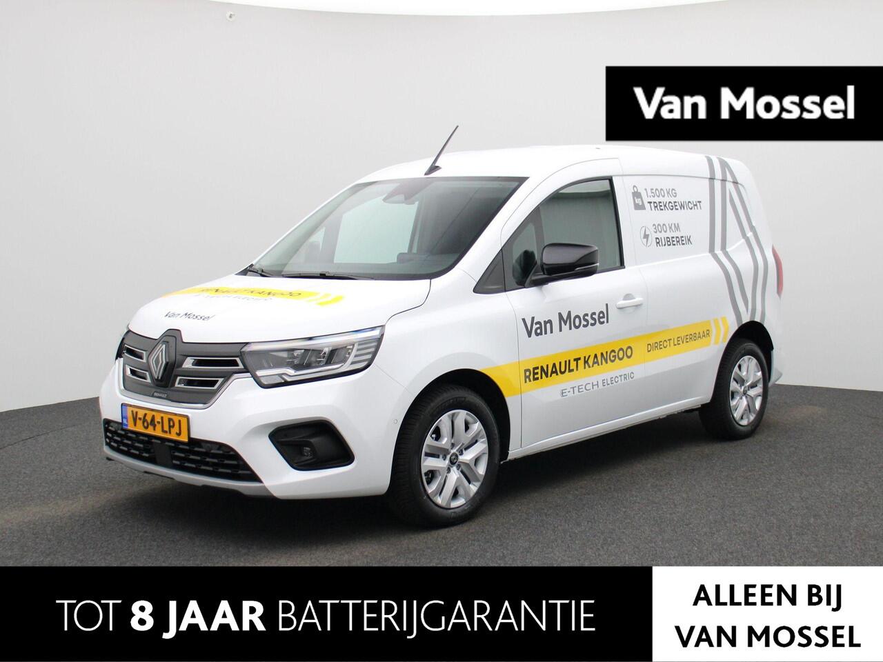 Renault KANGOO E-Tech Extra L1 44 kWh | Adaptieve Cruise Control | Stoel- & Stuurwielverwarming | Voorruit Verwarmd | Camera | PDC Rondom | Full-Map Navigatie | Blind Spot Warning | LED Pure Vision | Keyless |