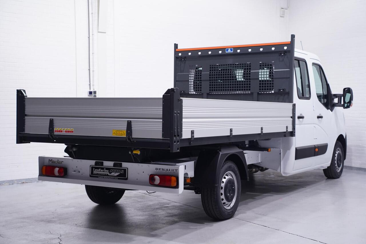 Renault MASTER 2.3 dCi 165 pk Kipper Dubbel Cabine va 449,- p/mnd Airco, Cruise Control, 6-Zits, Nieuw, Direct Leverbaar