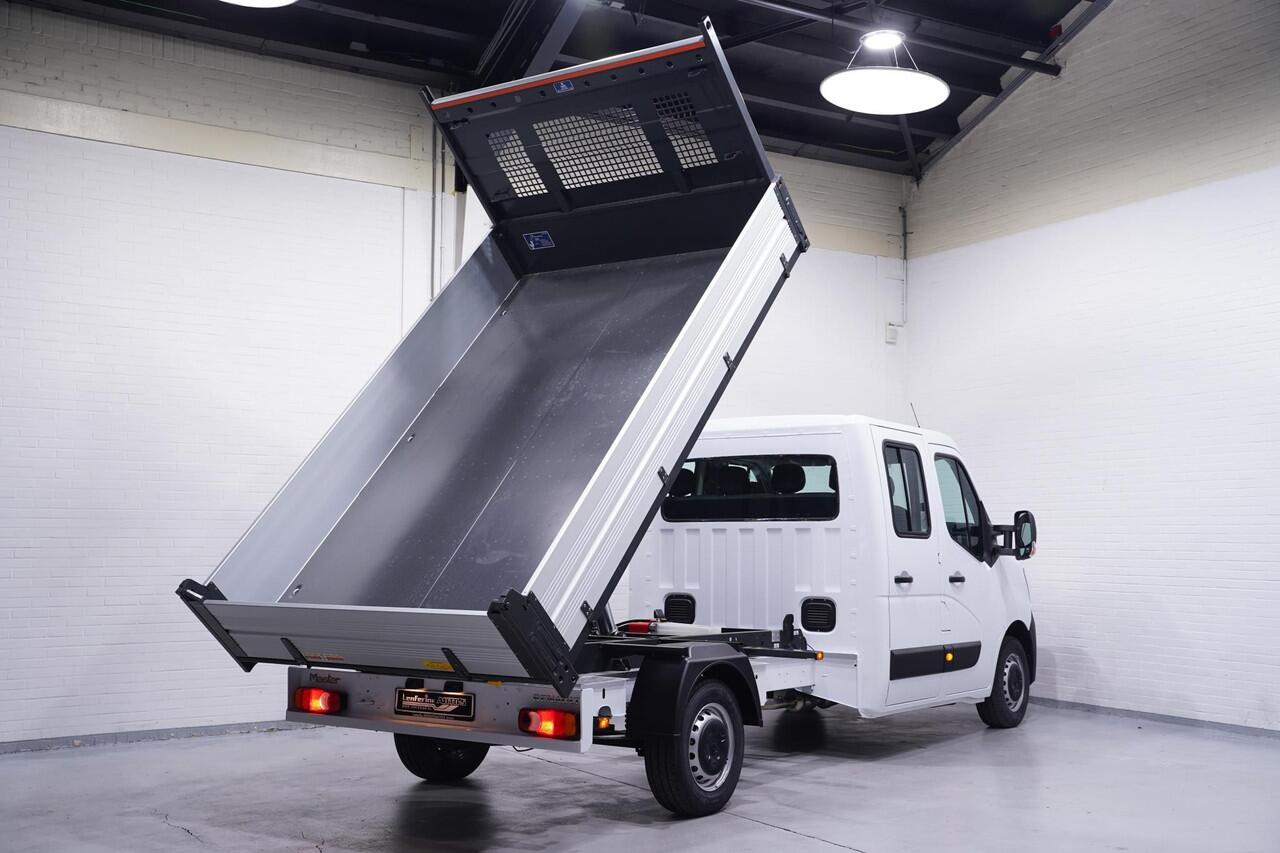 Renault MASTER 2.3 dCi 165 pk Kipper Dubbel Cabine va 449,- p/mnd Airco, Cruise Control, 6-Zits, Nieuw, Direct Leverbaar