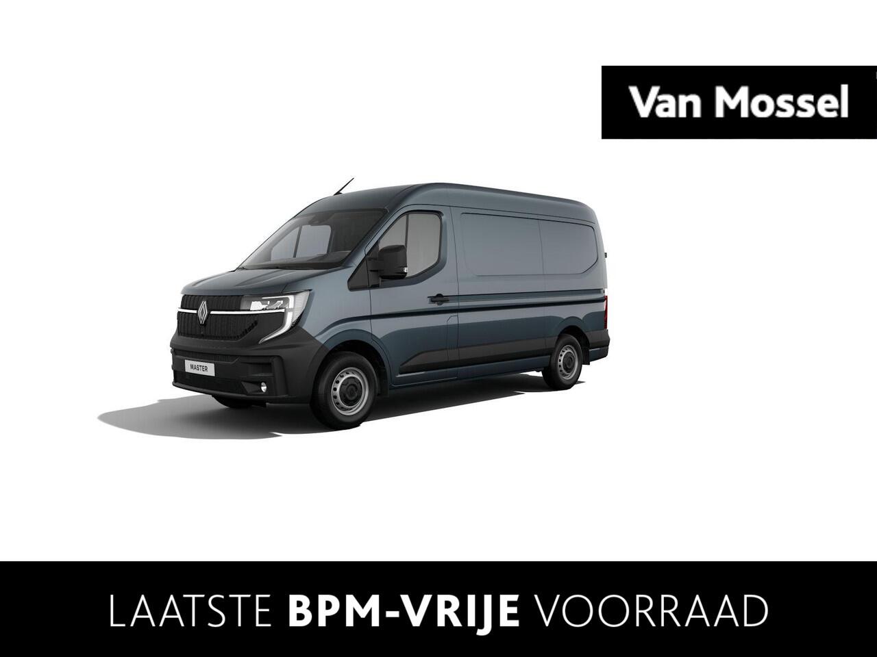 Renault MASTER T35 2.0 dCi 130 L2H2 Advance | Nieuw | BPM-vrij | Rijklaarprijs | openR link navigatiesysteem met 10\" touchscreen |Google-integratie en Google Maps | vierseizoenbanden met spatschermen |trekhaak en op- en ombouw module |houten laadvloer en polypro zijwan
