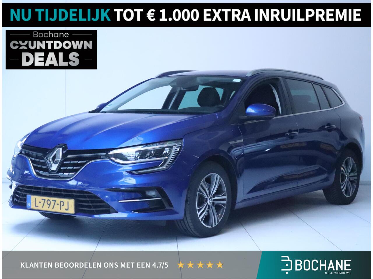 Renault MEGANE Estate 1.3 TCe 140 EDC Intens Clima | Navi | PDC | Lichtmetalen velgen 16" | Trekhaak |