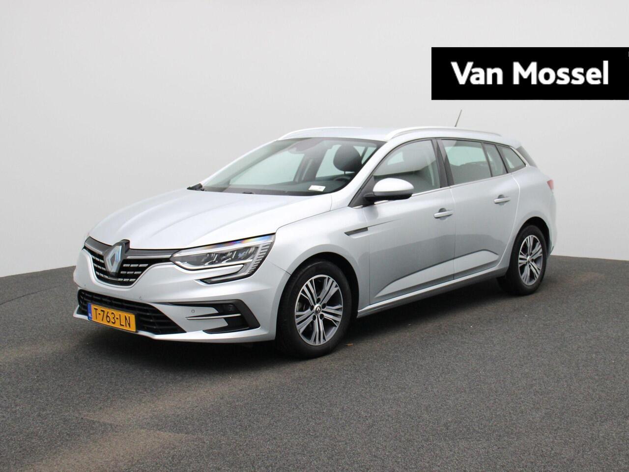 Renault MEGANE Estate TCe 140 Equilibre | Easy Link multimediasysteem met Apple CarPlay & Android Auto | Climate Control | Pack Style = lichtmetalen velgen + dakrails | Metaalkleur | Parkeersensoren v+a |