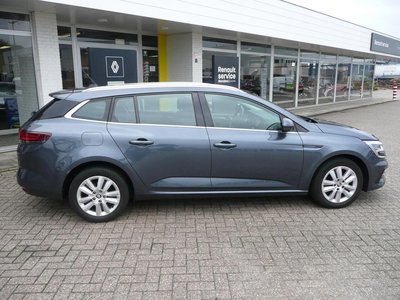 Renault MEGANE Estate 1.3 TCe 140 PARK ASSIST V + A/ NAVIGATIE AF FABRIEK EN DRAADLOZE APPLE CAR PLAY/ANDROID AUTO/ FULL LED + MISTLAMP LED VERLICHTING/ DAKRAILS SATIJN/ 4-SEIZOENS BANDEN/ ETC.. DEALER ONDERHOUDEN. RIJKLAAR!
