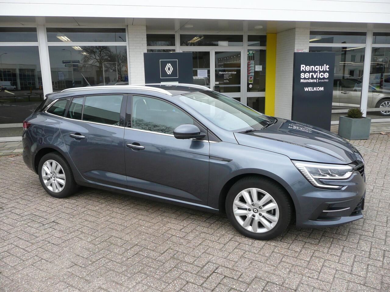 Renault MEGANE Estate 1.3 TCe 140 PARK ASSIST V + A/ NAVIGATIE AF FABRIEK EN DRAADLOZE APPLE CAR PLAY/ANDROID AUTO/ FULL LED + MISTLAMP LED VERLICHTING/ DAKRAILS SATIJN/ 4-SEIZOENS BANDEN/ ETC.. DEALER ONDERHOUDEN. RIJKLAAR!