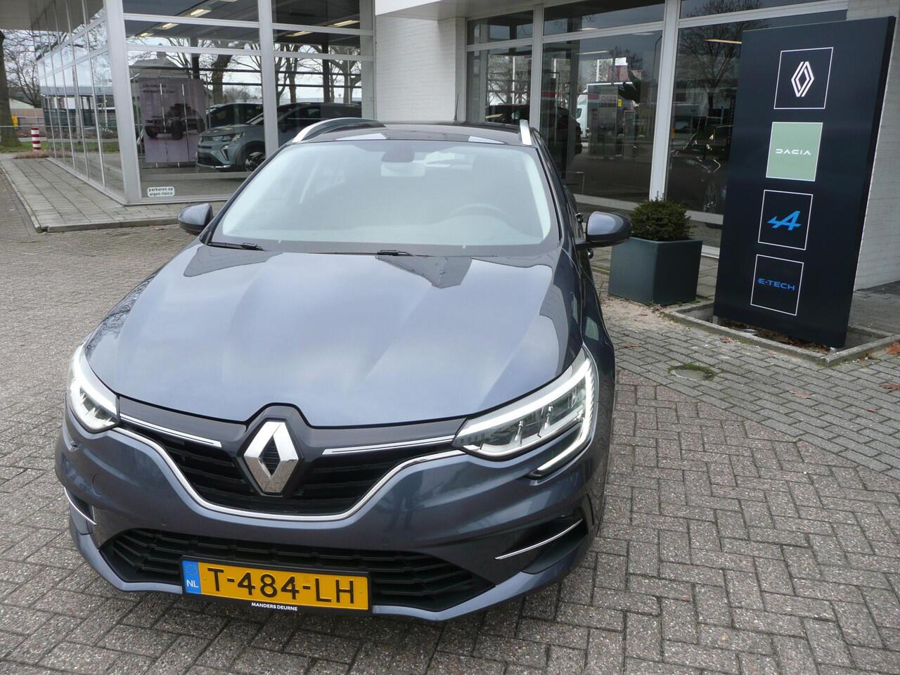 Renault MEGANE Estate 1.3 TCe 140 PARK ASSIST V + A/ NAVIGATIE AF FABRIEK EN DRAADLOZE APPLE CAR PLAY/ANDROID AUTO/ FULL LED + MISTLAMP LED VERLICHTING/ DAKRAILS SATIJN/ 4-SEIZOENS BANDEN/ ETC.. DEALER ONDERHOUDEN. RIJKLAAR!