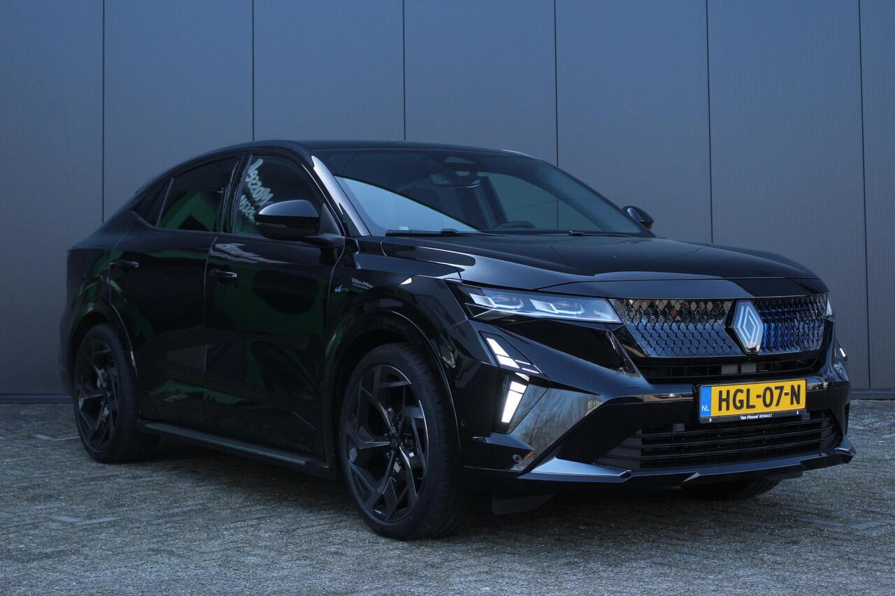 Renault Rafale 1.2 E-Tech 4x4 plug-in hybrid 300Pk Atelier Alpine | Google Navigatie | Draadloze Carplay | Wegklapbare Trekhaak | Harman Kardon Geluid | 4Control | Adaptieve Onderstel | Elek. Stoelen | Stoel & Stuurverwarming | Treeplanken | Spoiler |