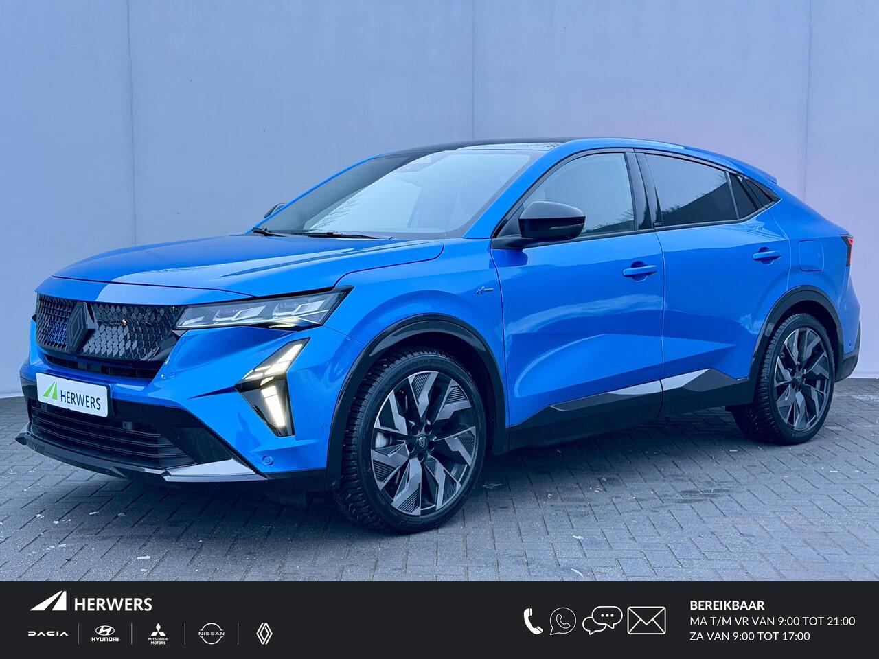 Renault Rafale E-Tech 4x4 plug-in full hybrid 300 esprit Alpine / Fabrieksgarantie tot 04-2027 / PANO / EAER 98 km / Panoramadak variabele transparantie / HUD / Camera 360° / Elektrische klep / Navigatie / Apple Carplay Android / Stuur & stoel en voorruitverwarming / Ad